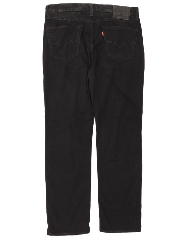 Levi's Herren 514 Straight Jeans W34 L32 Schwarze Baumwolle