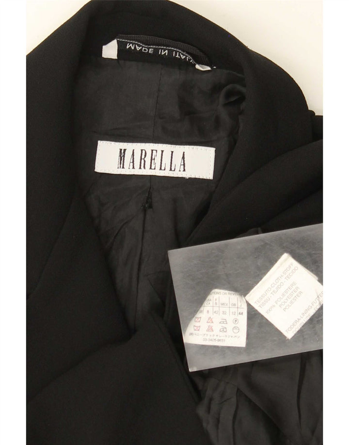 Marella Damen Bolerojacke UK 12 Mittelschwarzes Polyester