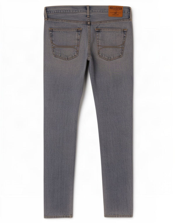 Hollister Mens Skinny Jeans W32 L32 Blue Cotton
