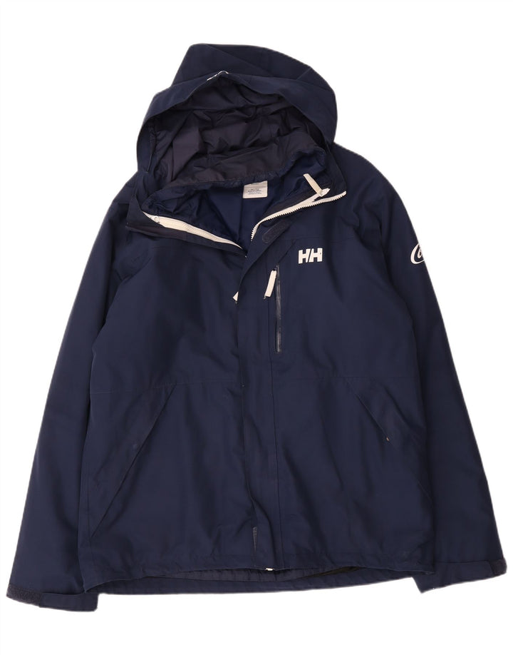 Helly Hansen Herren-Windbreakerjacke mit Kapuze, UK 42, XL, Marineblau, Polyester