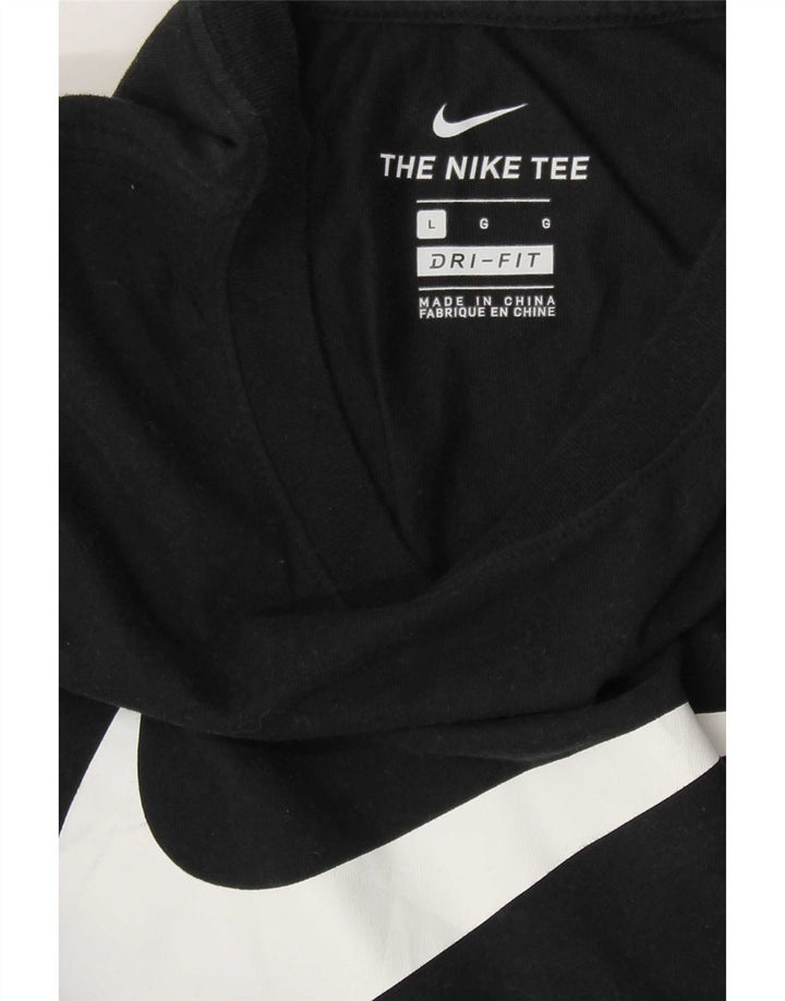 Nike Herren Dri Fit Graphic T-Shirt Top Large Schwarz