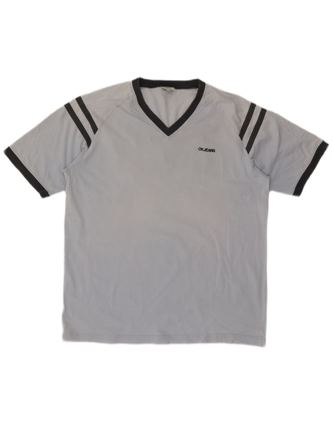 CALVIN KLEIN JEANS Herren Grafik T-Shirt Top Large Blau