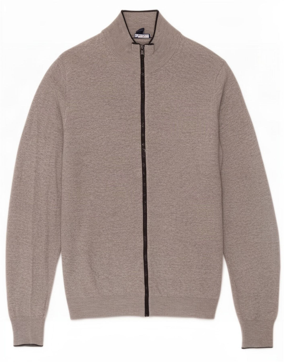 Gap Herren-Strickjacke aus mittelgrauer Baumwolle