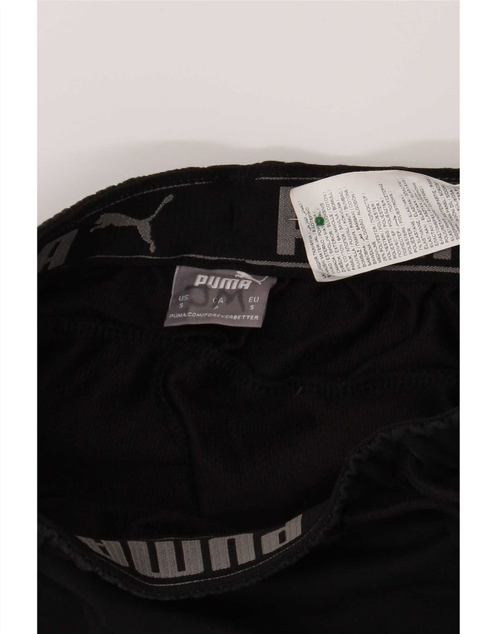 Puma Herren-Trainingshose, Größe S, schwarze Baumwolle