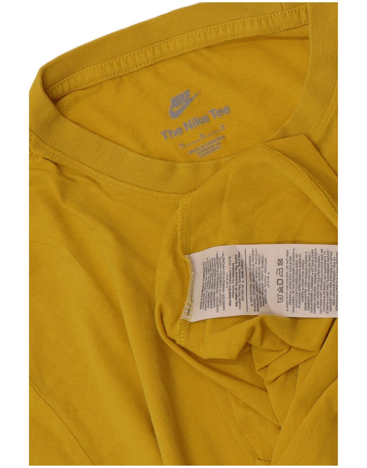 Nike Herren-T-Shirt aus mittelgelber Baumwolle