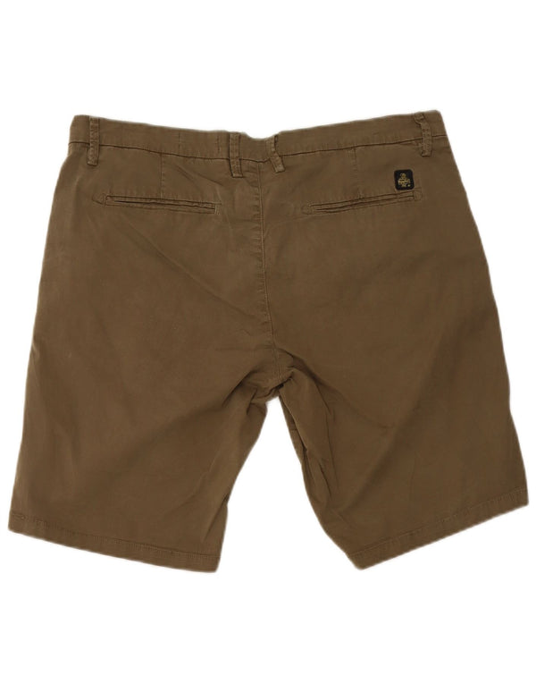 Refrigiwear Herren-Chinoshorts mit hoher Taille, IT 54, 2XL, W38, Khaki, Baumwolle