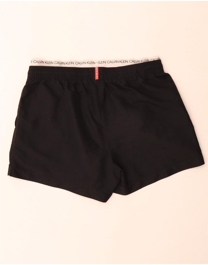 Calvin Klein Herren-Badeshorts mit Grafik, groß, Schwarz, Farbblock