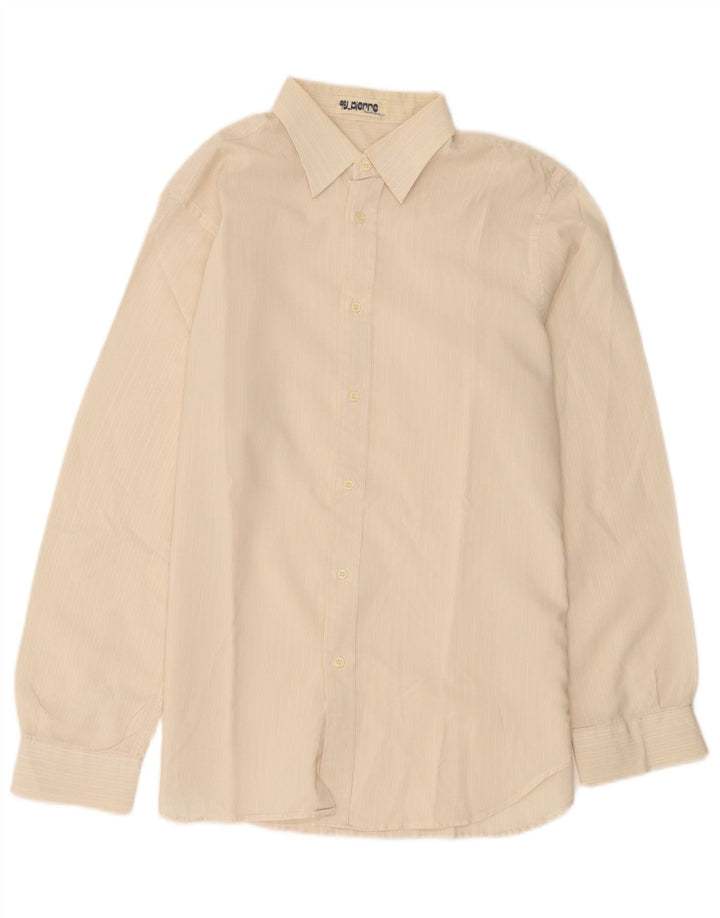 Jean Pierre Herrenhemd Mittelbeige gestreift