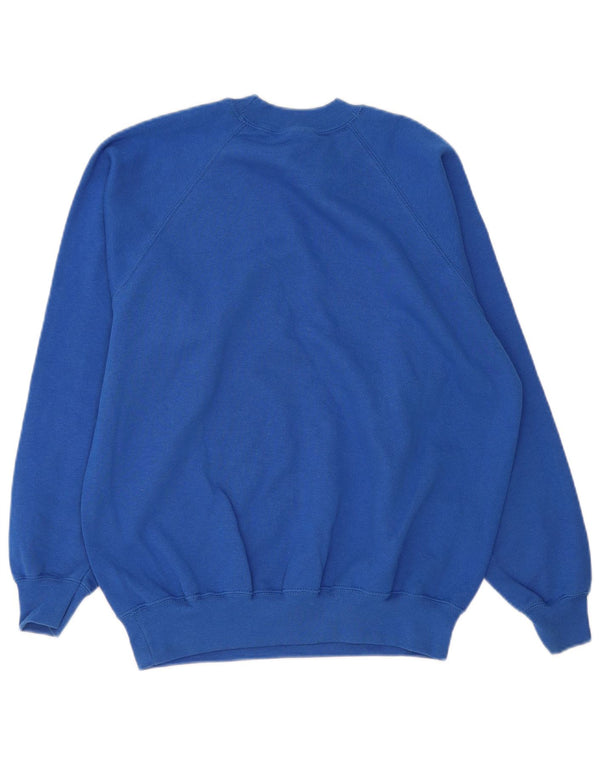 Fruit Of The Loom Herren-Sweatshirt mit normaler Passform, mittelblaue Baumwolle