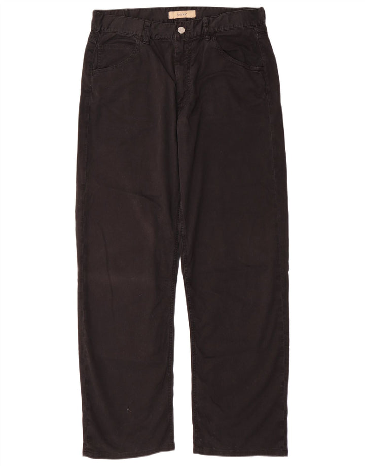 Avirex Herren-Freizeithose, gerade, W32, L30, Schwarz, Baumwolle