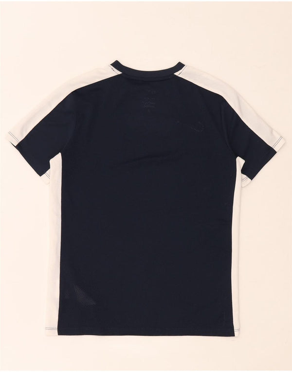 Nike Dri Fit T-Shirt für Jungen, 12–13 Jahre, groß, Marineblau, Farbblock