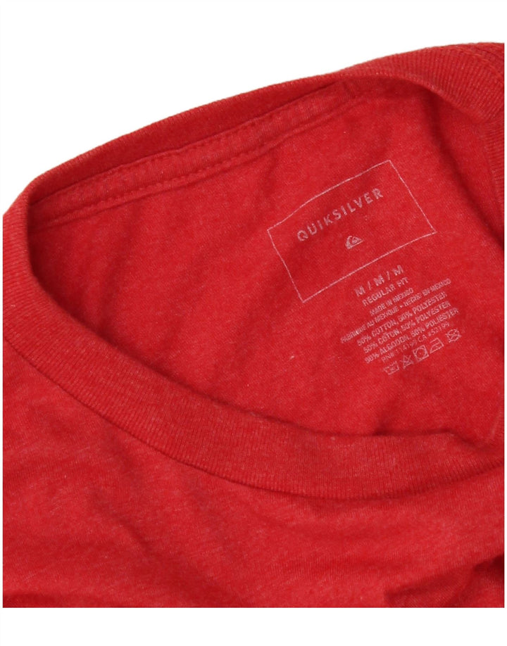 Quiksilver Herren-T-Shirt mit normaler Passform, mittelrote Baumwolle