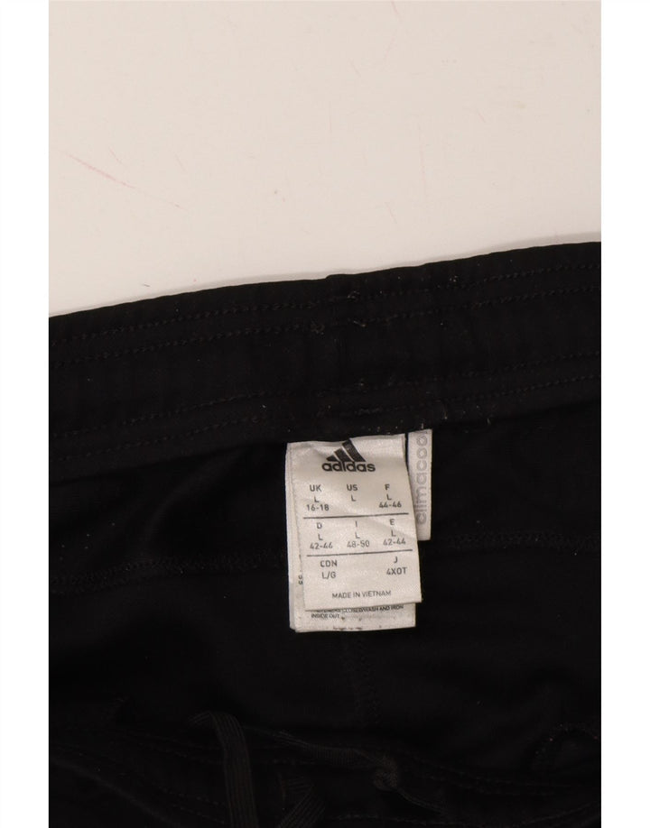 ADIDAS Womens Climacool Tracksuit Trousers UK 16/18 Large  Black Polyester Vintage Adidas and Second-Hand Adidas from Messina Hembry 