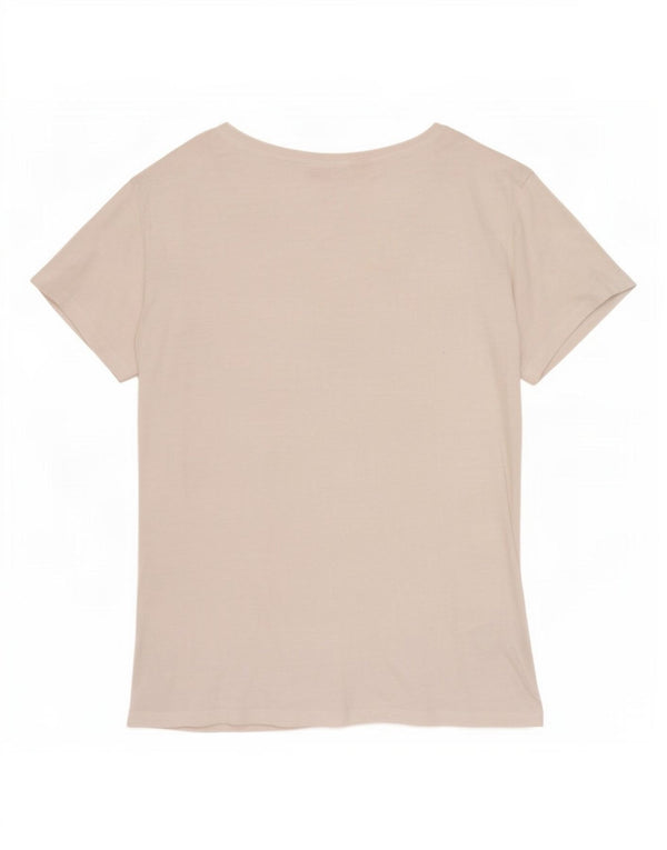 Levi's Damen T-Shirt Top UK 14 Mittelweiß meliert
