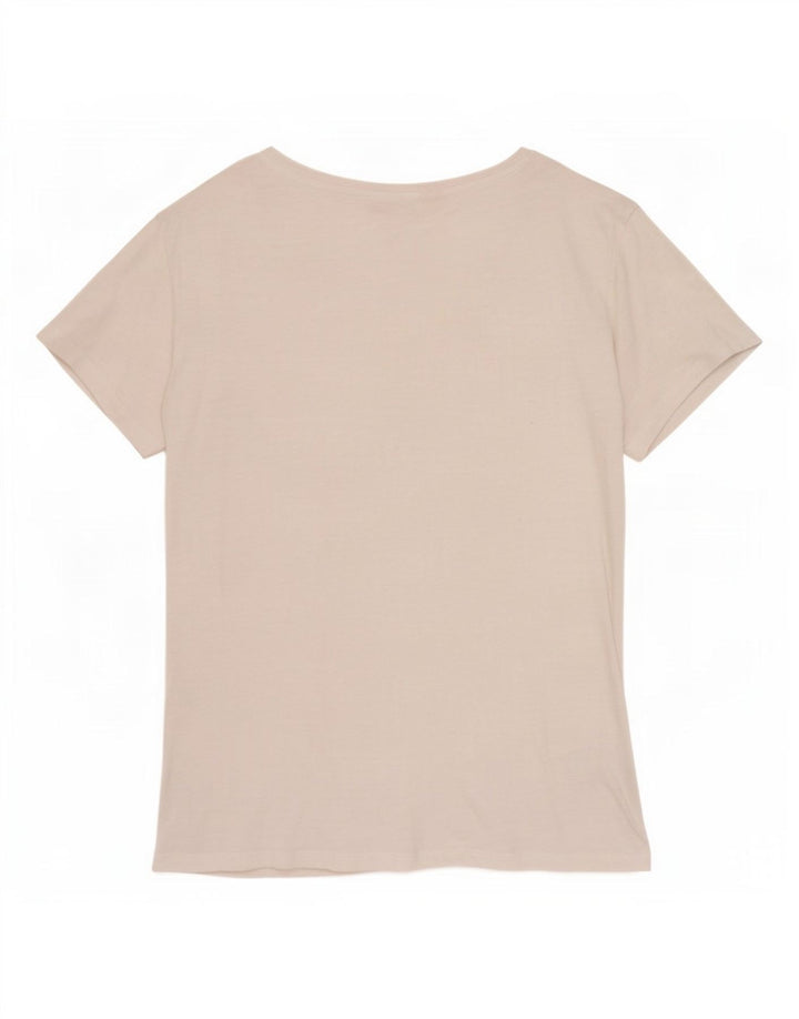 Levi's Damen T-Shirt Top UK 14 Mittelweiß meliert