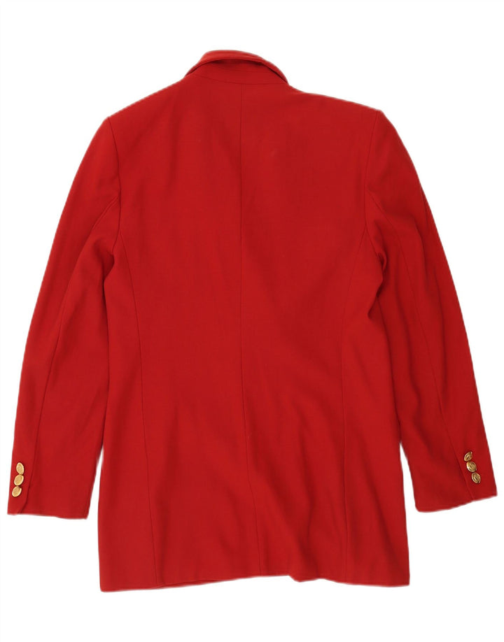Marks & Spencer Zweireihiger Blazer für Damen, UK 10, Größe S, rote Wolle