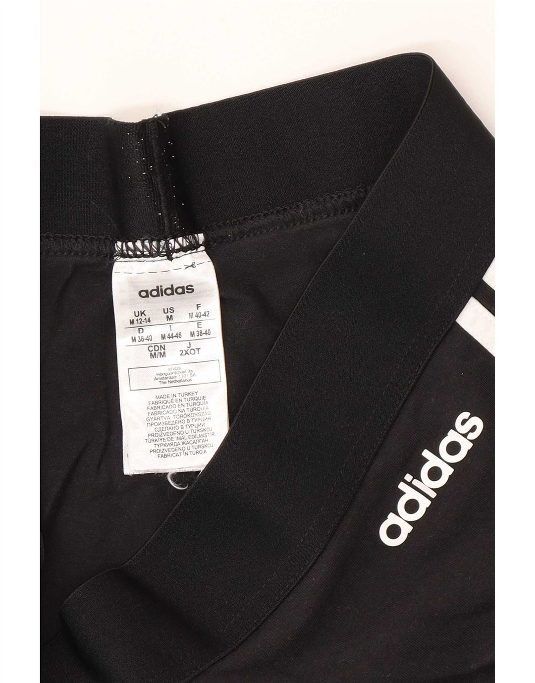 Adidas Damen Leggings UK 12/14 Mittelschwarze Baumwolle
