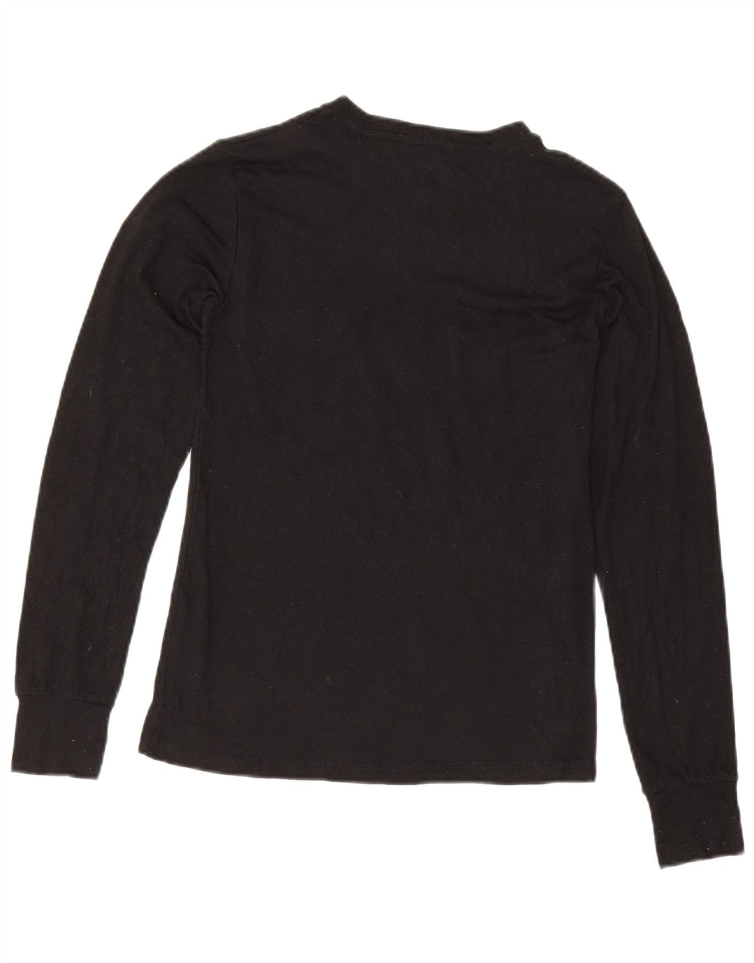 Fila Damen Top Langarm UK 12 Medium Schwarz Polyester