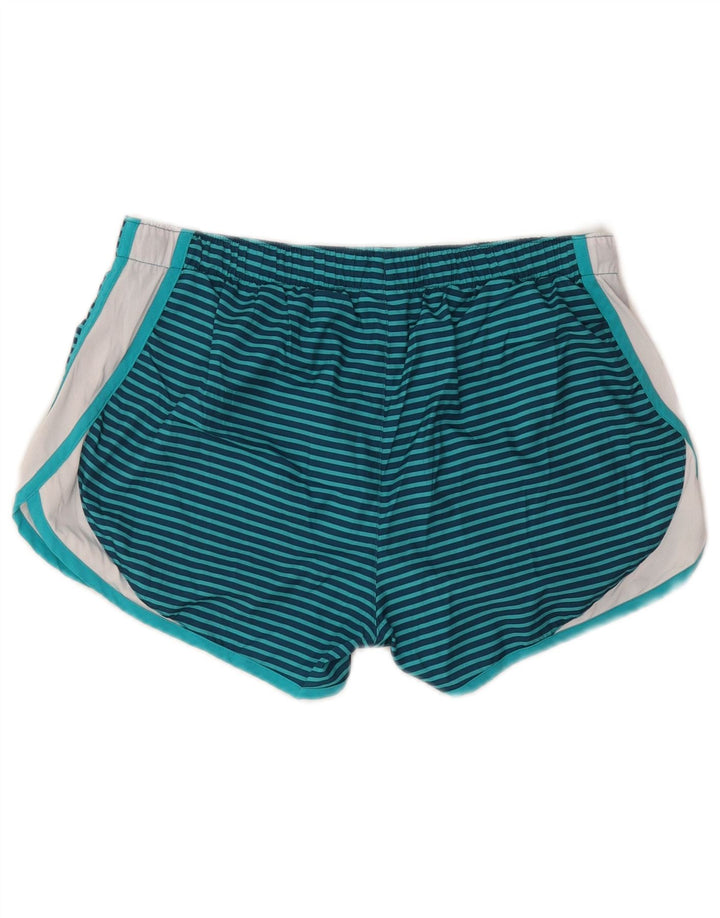 NEW BALANCE Damen Sportshorts UK 14 Mittel Marineblau gestreift