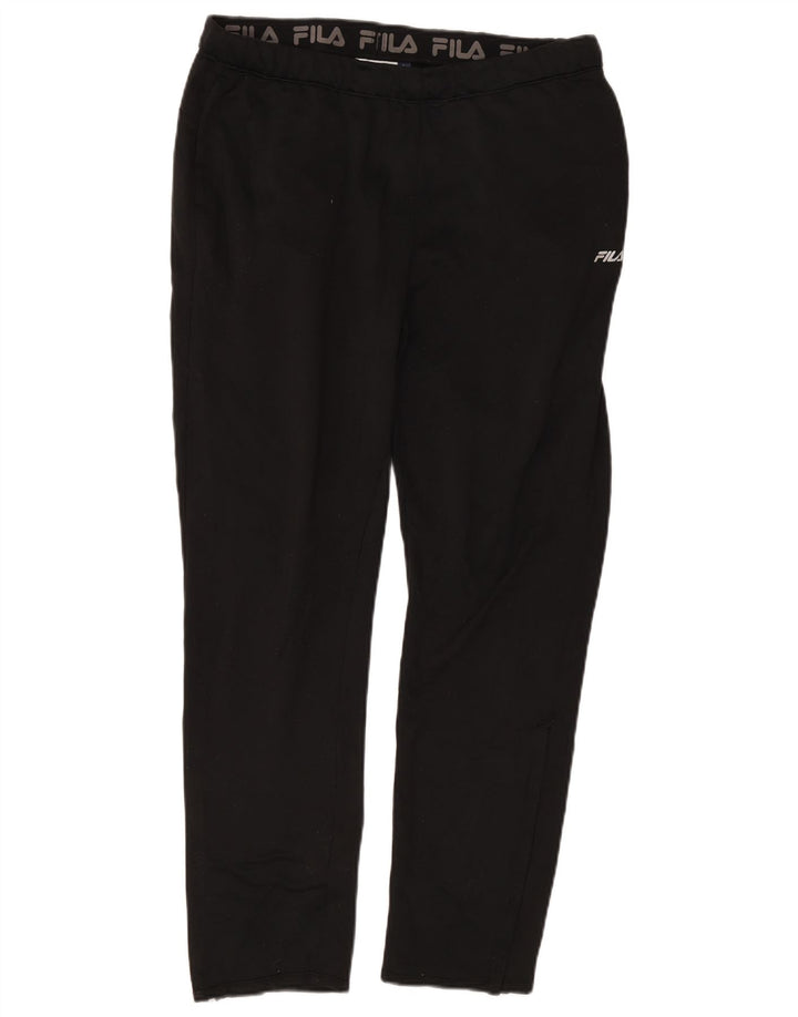 Fila Herren-Trainingshose, groß, aus schwarzem Polyester