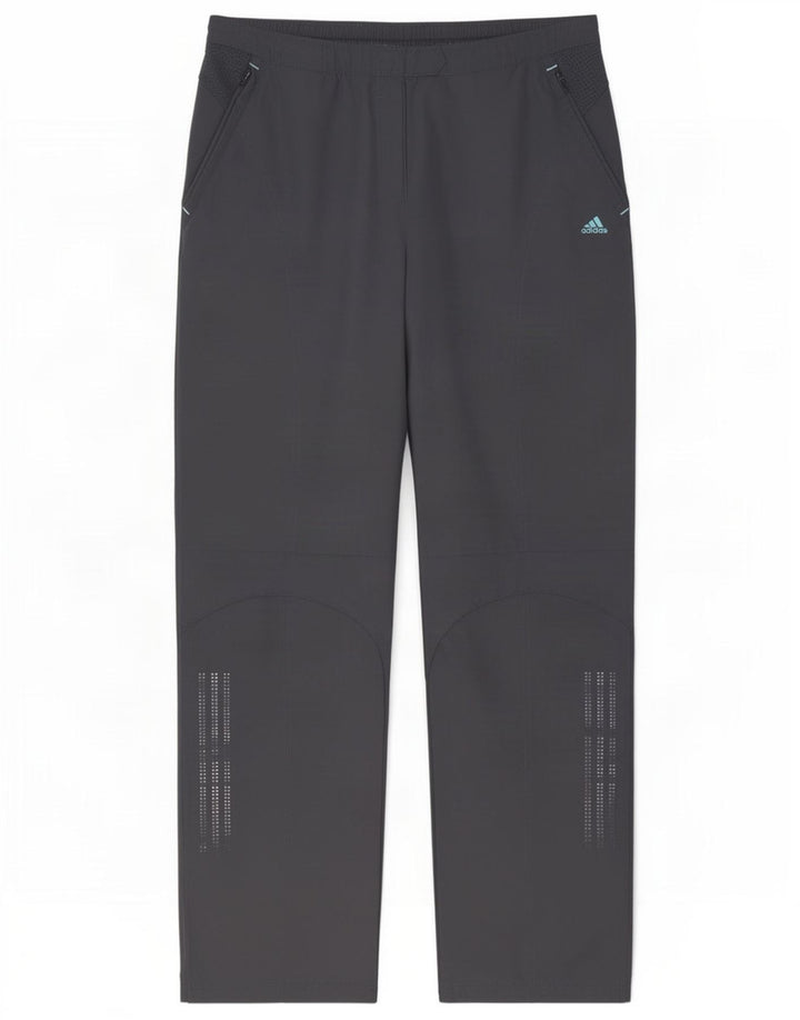 Adidas Damen Clima Proof Windjacke Hose UK 12 Mittelgraues Polyester