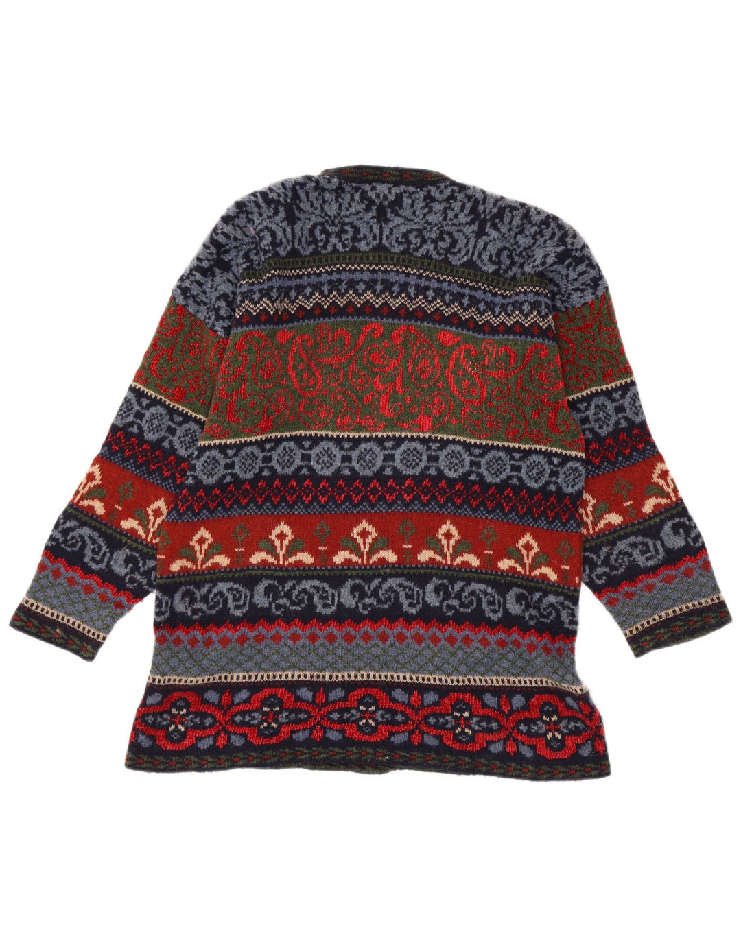 Vintage Herren Pullover mit Rundhalsausschnitt IT 44 Medium Mehrfarbig Fair Isle