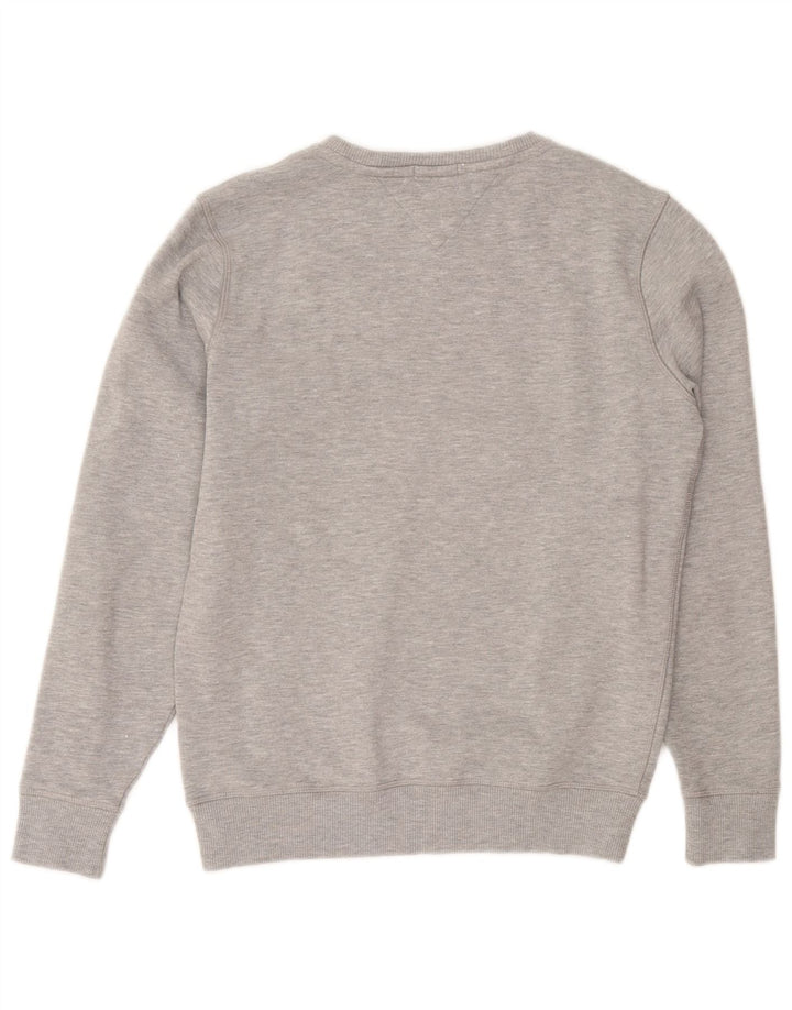TOMMY HILFIGER Herren-Sweatshirt mit normaler Passform, klein, grau meliert