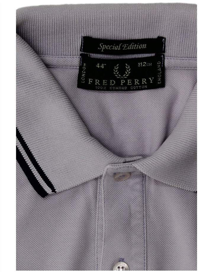 Fred Perry Herren-Poloshirt aus mittelvioletter Baumwolle