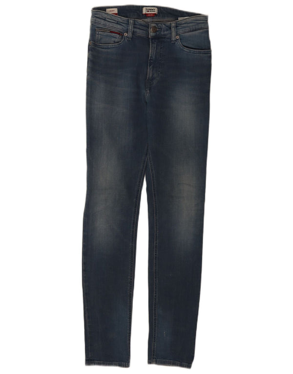 Tommy Hilfiger Damen Simon Skinny Jeans W28 L32 Blaue Baumwolle