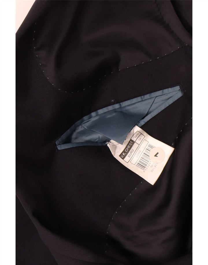 Marks & Spencer Herren-Blazer, lang, mit 2 Knöpfen, UK 44, XL, Marineblau