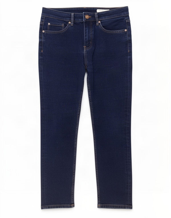 Marks & Spencer Damen The Lily Slim Jeans UK 12 Medium W30 L26 Marineblau