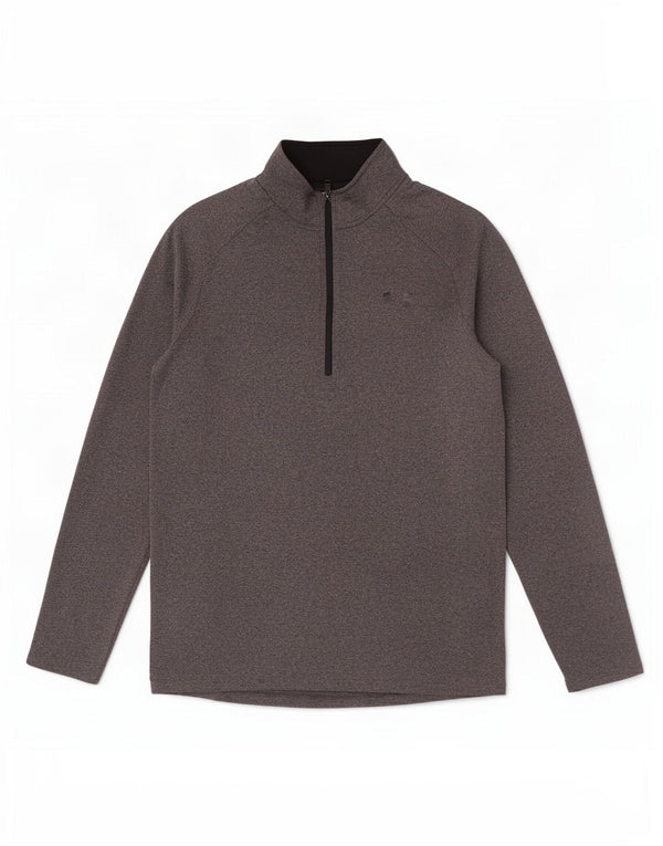 Under Armour Herren Heat Gear Pullover-Trainingsanzug mit Reißverschluss, Größe S, Grau