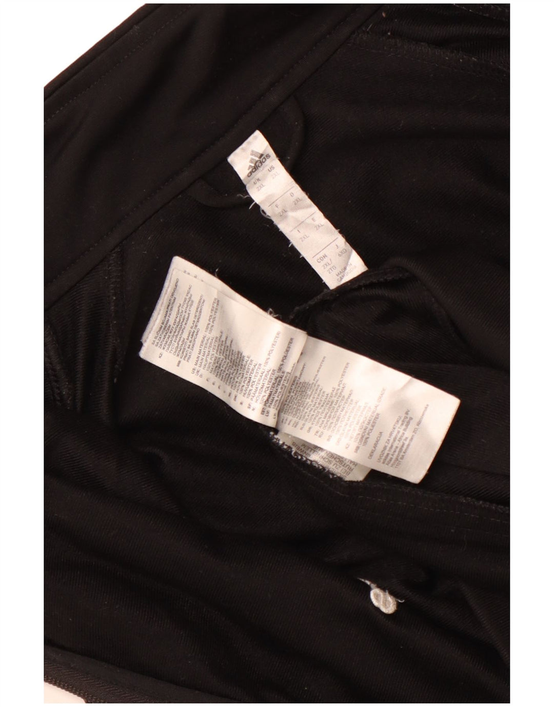 Adidas Herren Trainingsanzug Top Jacke 2XL Schwarz Polyester