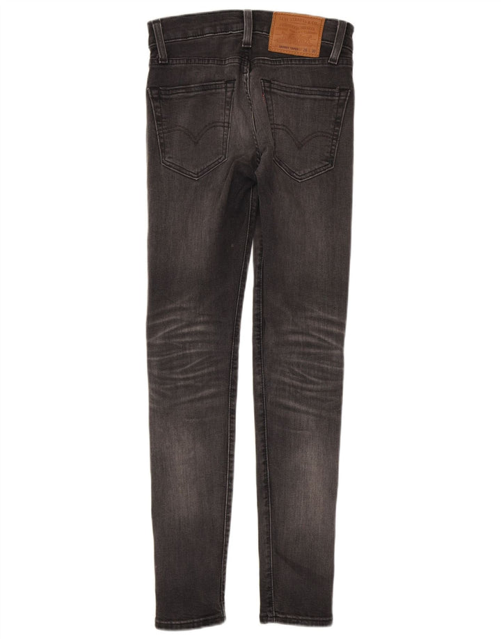 LEVI'S Herren Skinny Tapered Jeans W26 L30 Graue Baumwolle