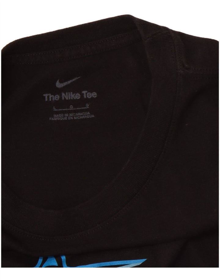 NIKE Herren-T-Shirt mit Grafik, Größe L, Schwarz