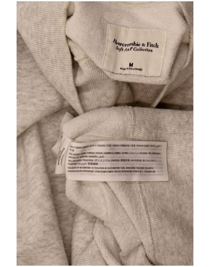 Abercrombie & Fitch Damen Sweatshirt Pullover UK 14 Mittelgrau meliert