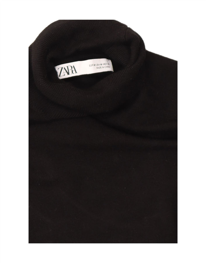 Rollkragenpullover für Damen von Zara, Gr. 12, mittelschwarz