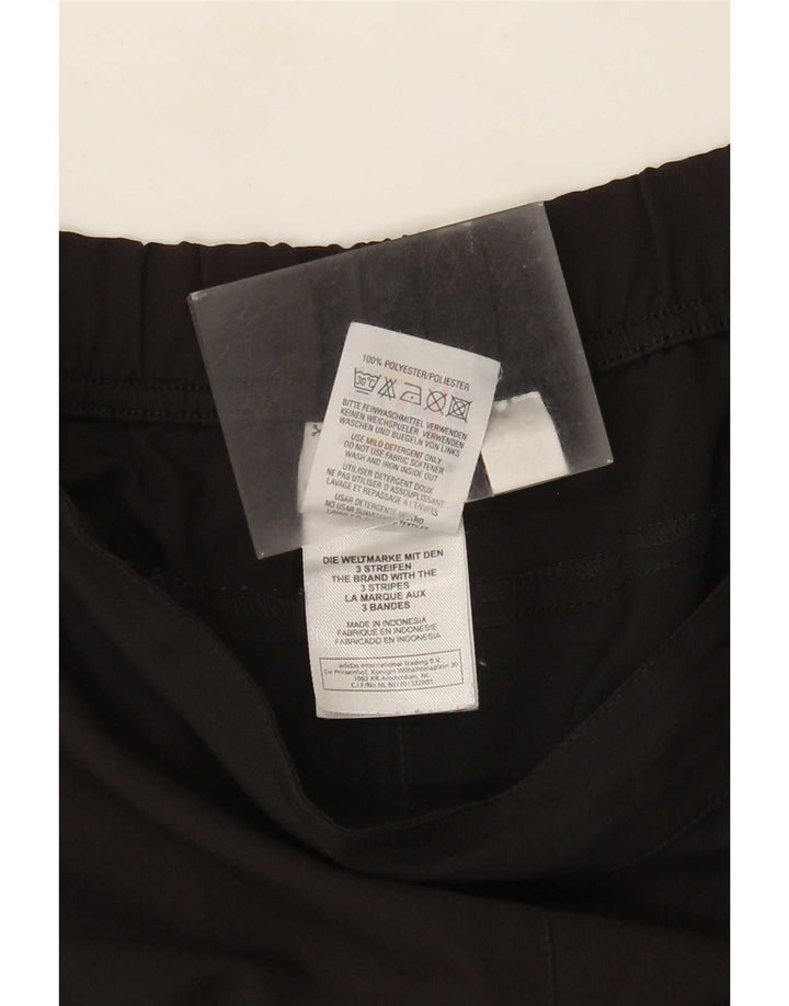 Adidas Damen Sportshorts UK 12 Medium Schwarz Polyester