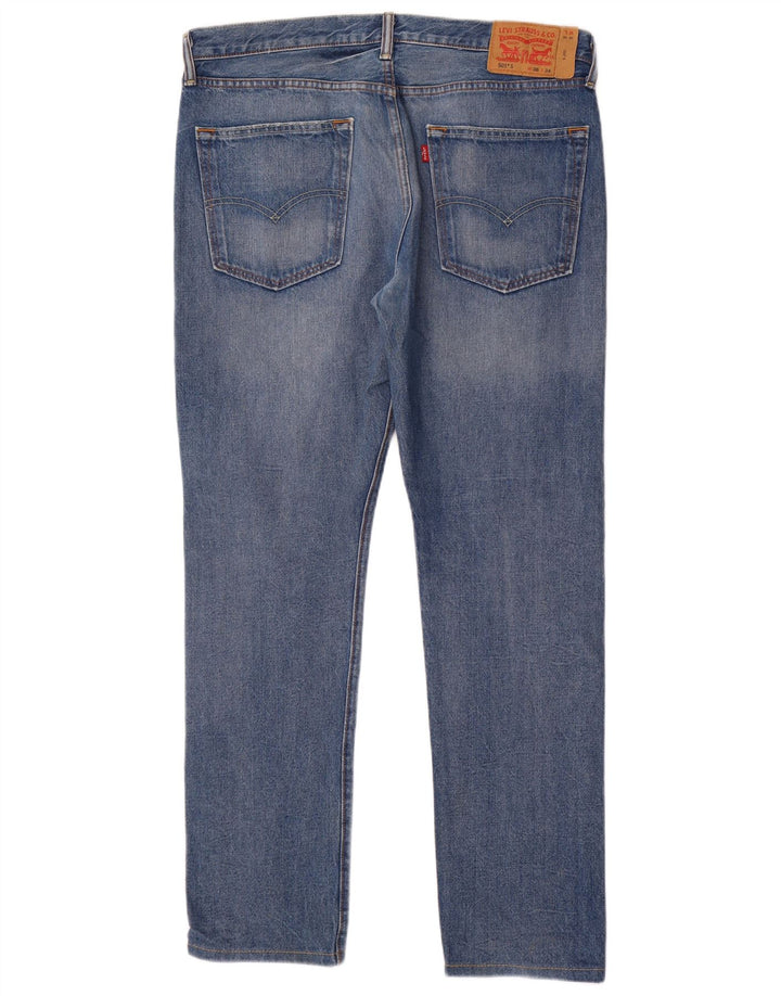 Levi's Herren 501 Straight Jeans W36 L34 Blaue Baumwolle