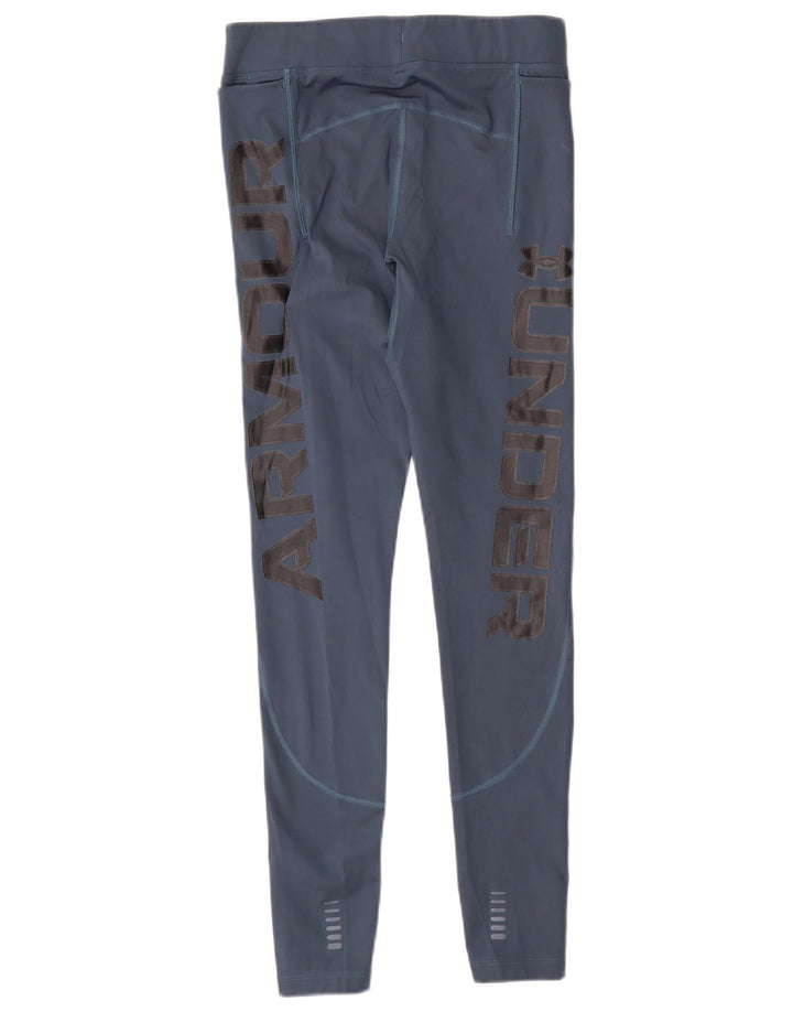 Under Armour Damen Kompressions-Grafik-Leggings UK 12 Mittelblau Sport