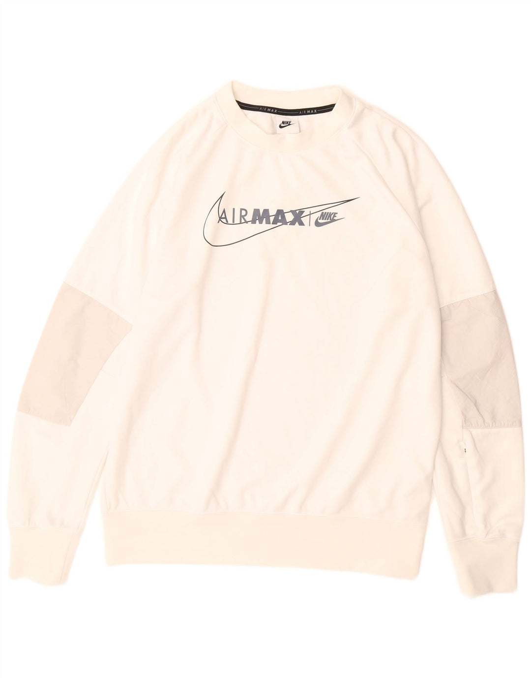 NIKE Herren Air Max Graphic Sweatshirt Pullover Mittelweißes Polyester
