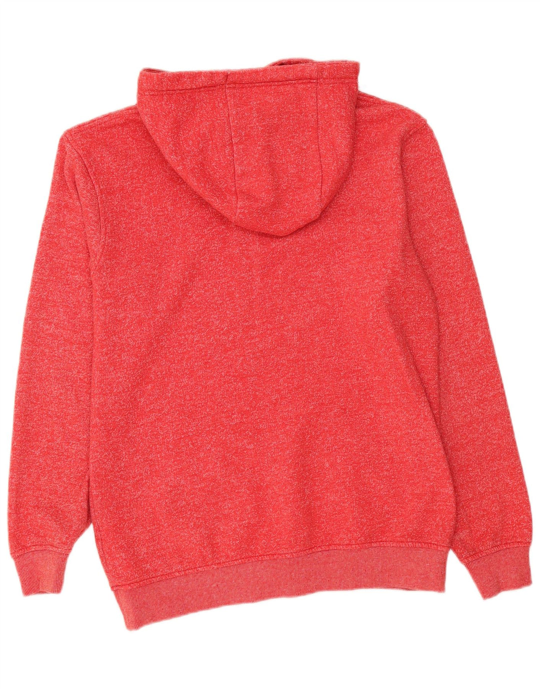 Animal Herren-Kapuzenpullover mit Reißverschluss, mittelrot gesprenkelte Baumwolle