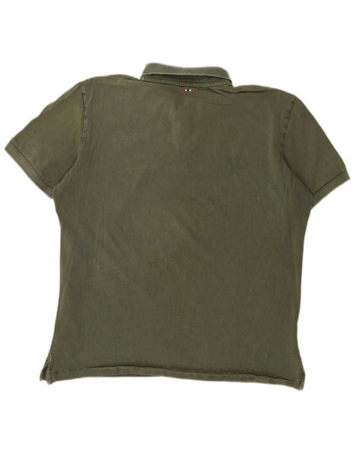 Napapijri Herren-Poloshirt, groß, Khaki