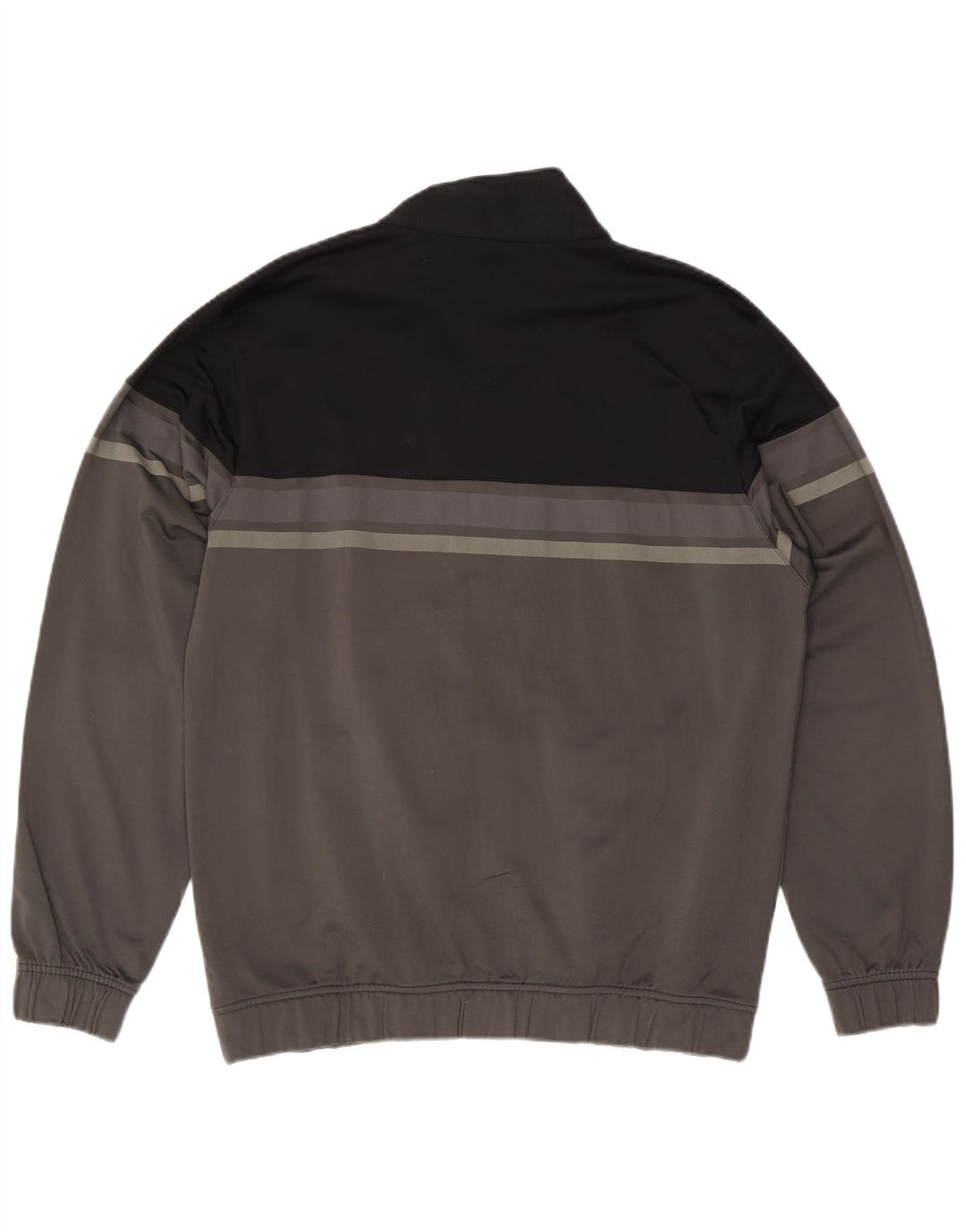 CHAMPION Herren-Trainingsanzugoberteil, 2XL, graues Colourblock-Polyester