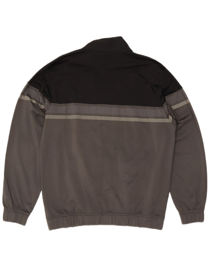 CHAMPION Herren-Trainingsanzugoberteil, 2XL, graues Colourblock-Polyester