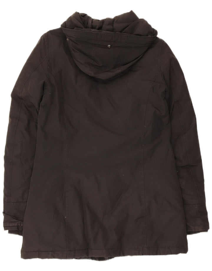 Woolrich Wattierter Damenmantel mit Kapuze, UK 6, XS, Schwarz