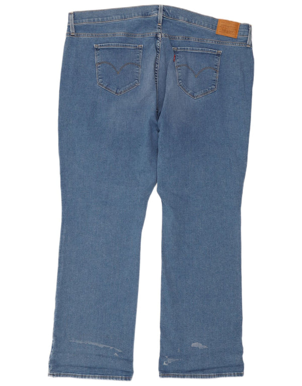 Levi's Damen 315 Shaping Bootcut Jeans US 22 3XL W44 L30 Blaue Baumwolle