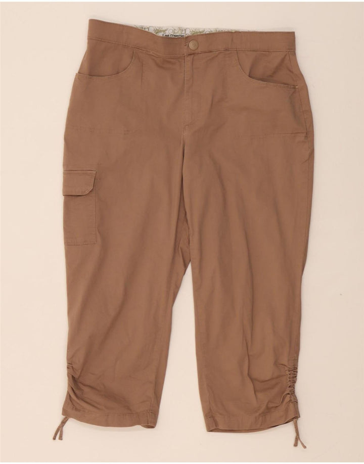 LEE Womens Capri Cargo Trousers US 10 Large W32 L21 Brown Cotton Vintage Lee and Second-Hand Lee from Messina Hembry 