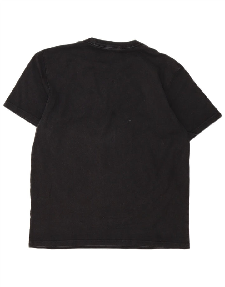 Carhartt Herren Grafik-T-Shirt-Oberteil aus mittelschwarzer Baumwolle