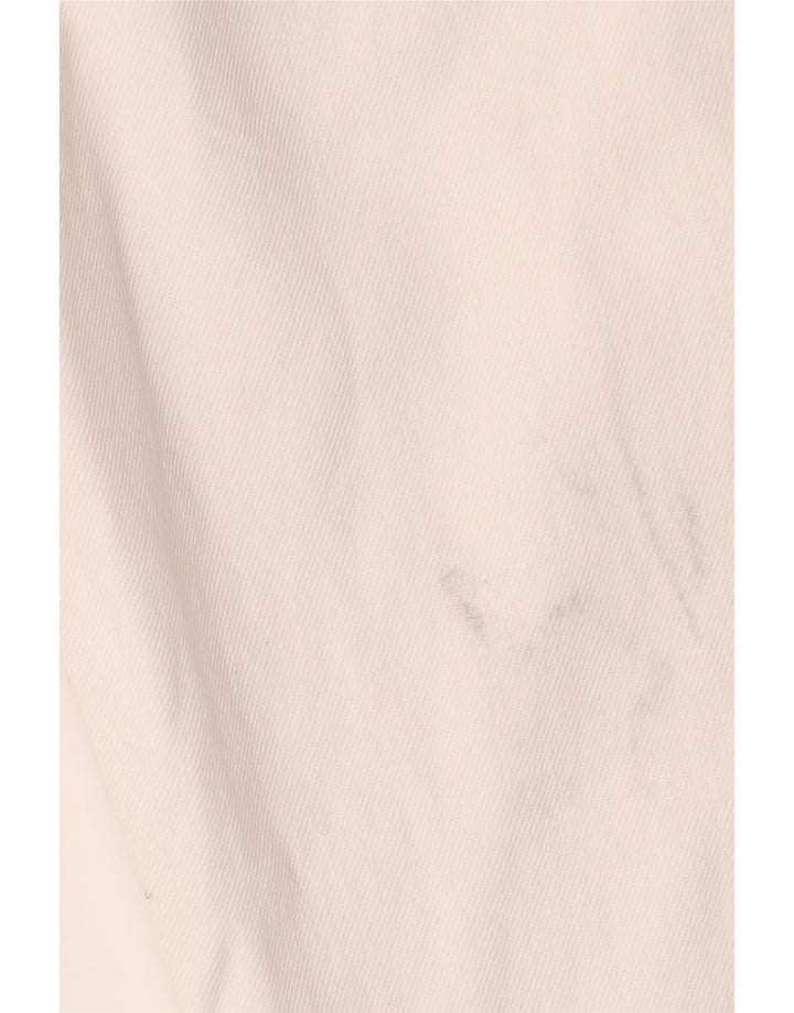 ZARA Damen Tapered Jeans EU 36 XS W26 L24 Weiße Baumwolle